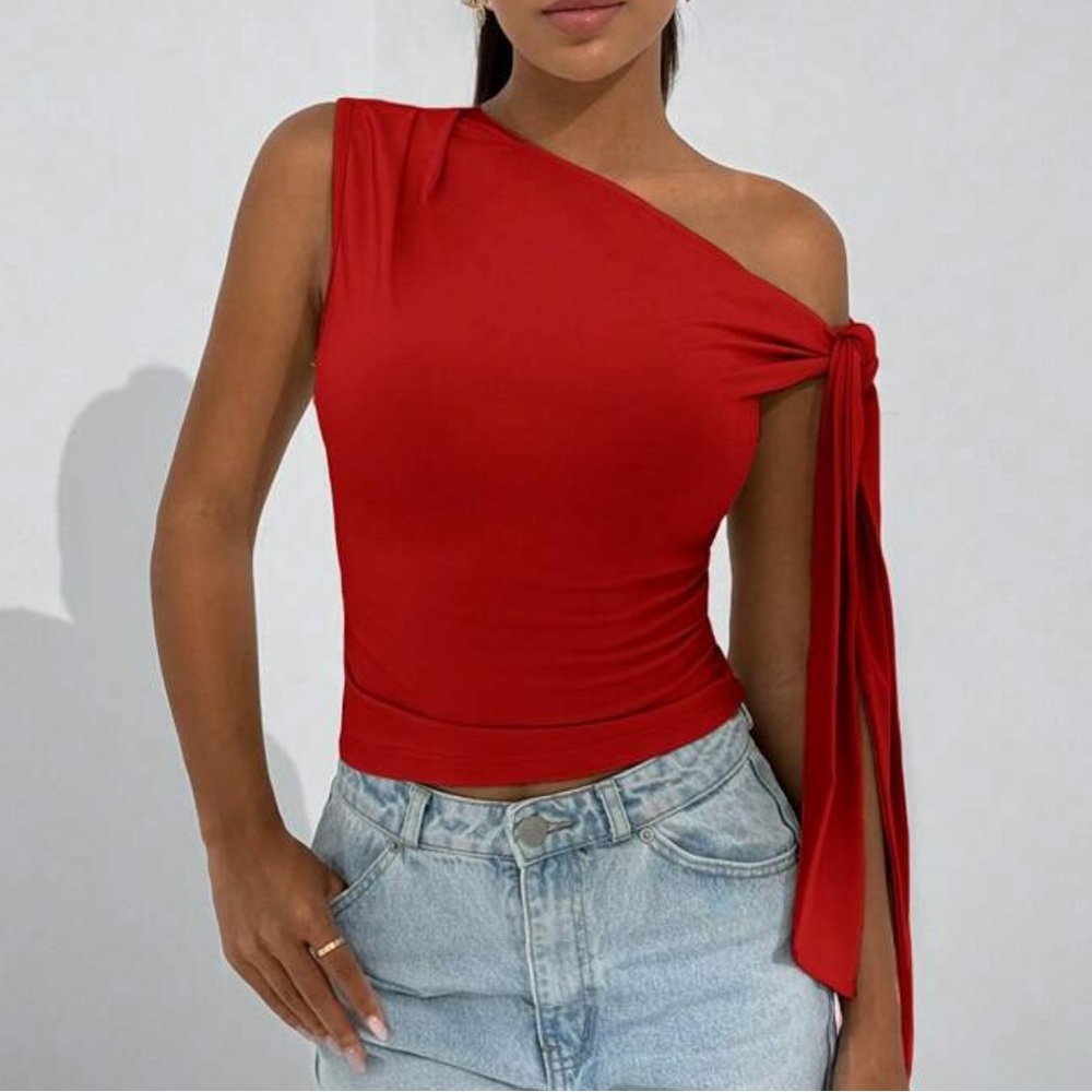 RARE off the shoulder twist elegant top